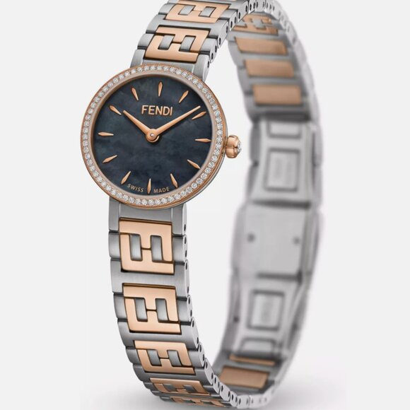NEW Fendi Womens Two Tone 19mm Bracelet Fashion Watch main image 4